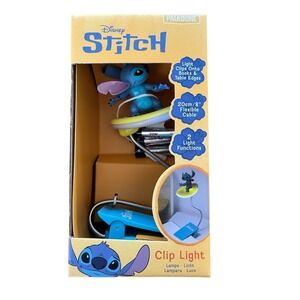 Disney Lilo & Stitch Clip On Book Light Reading Kids Light Clip On Lamp New